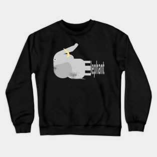 E is for Elephant Crewneck Sweatshirt